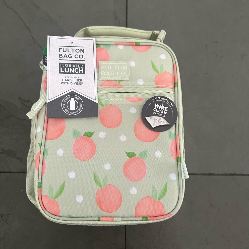 Green and Pink Kids Lunch Bag